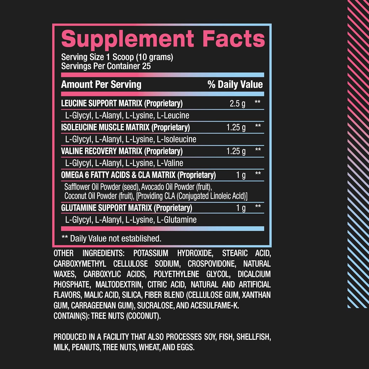 BPI Sports Best Aminos Cotton Candy Flavor - BCAA Powder Post Workout & Glutamine Recovery Drink - 25 Servings for Hydration & Recovery