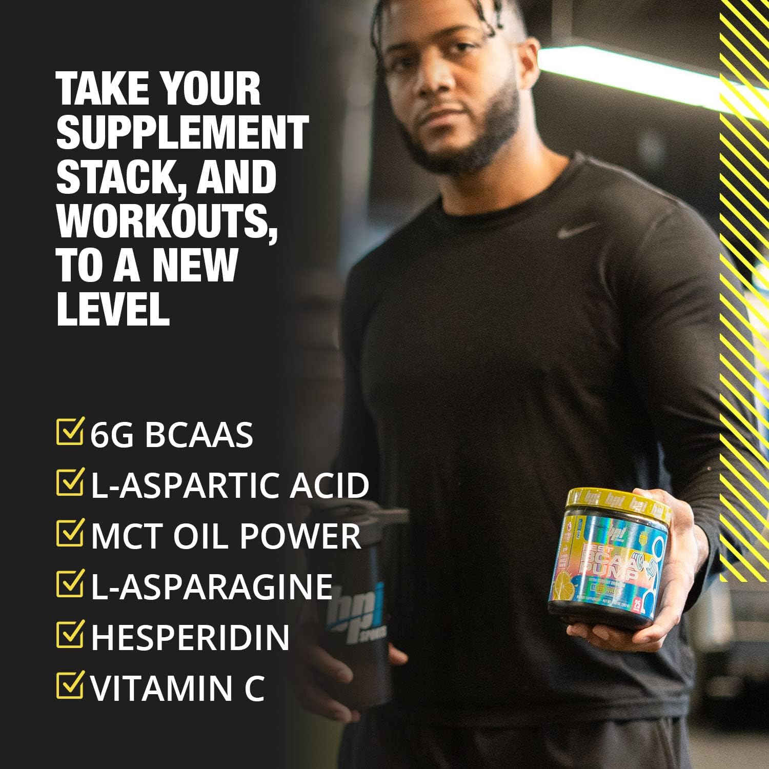 BPI Sports Best BCAA Pump Lemon Squeeze - Intra Workout BCAA Powder for Hydration & Recovery, 25 Servings