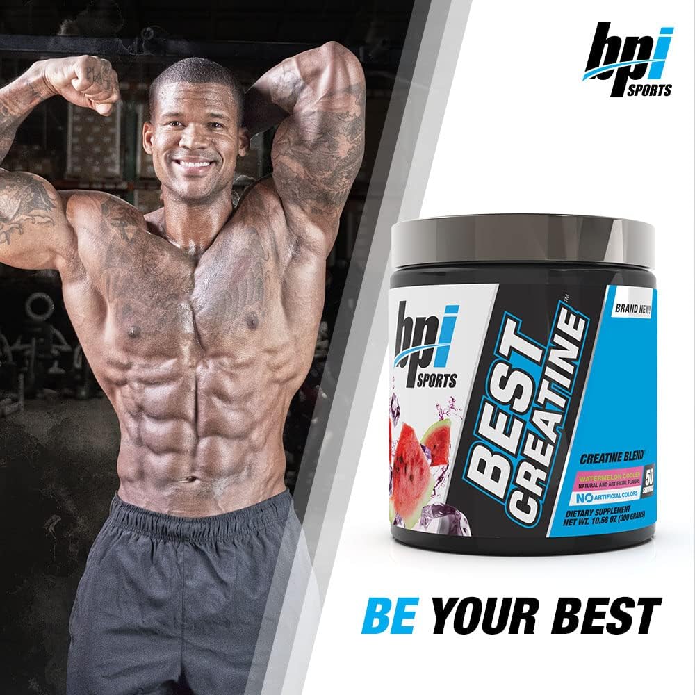BPI Sports Best Creatine: 6 Advanced Forms for Muscle Building & Recovery - Watermelon Cooler, 50 Servings x 2