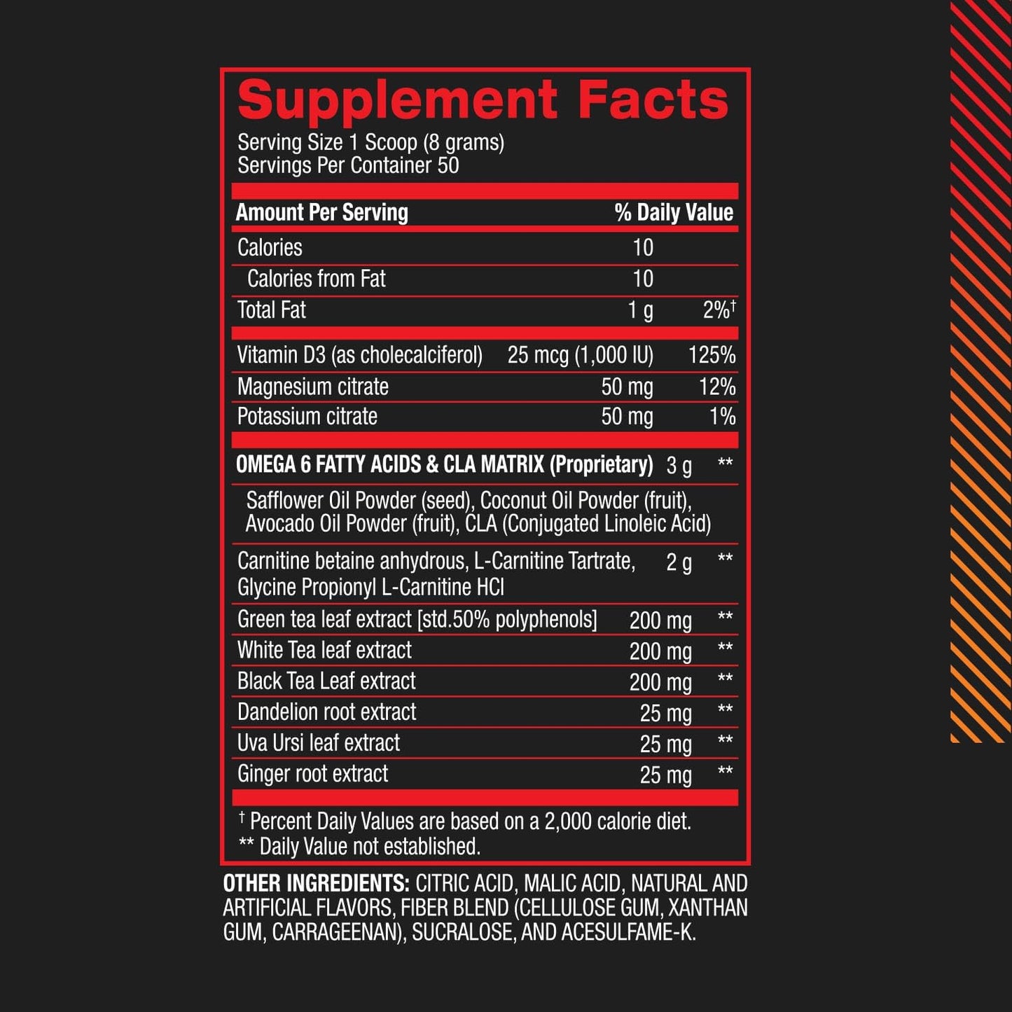 BPI Sports CLA + Carnitine Shredded for Lean Muscle & Fat Loss - Fruit Punch (14.1 oz / 50 Servings)