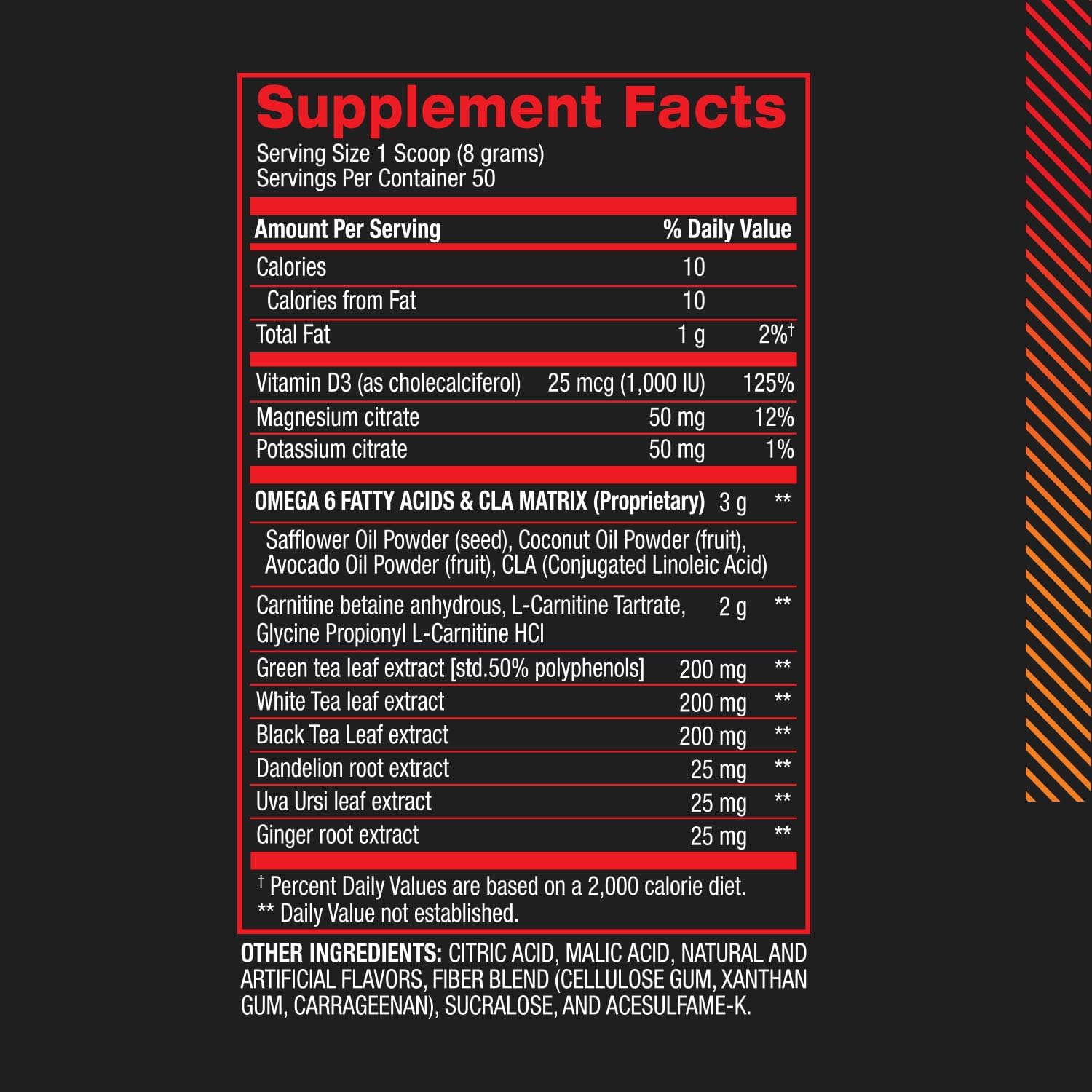 BPI Sports CLA + Carnitine Shredded for Lean Muscle & Fat Loss - Fruit Punch (14.1 oz / 50 Servings)