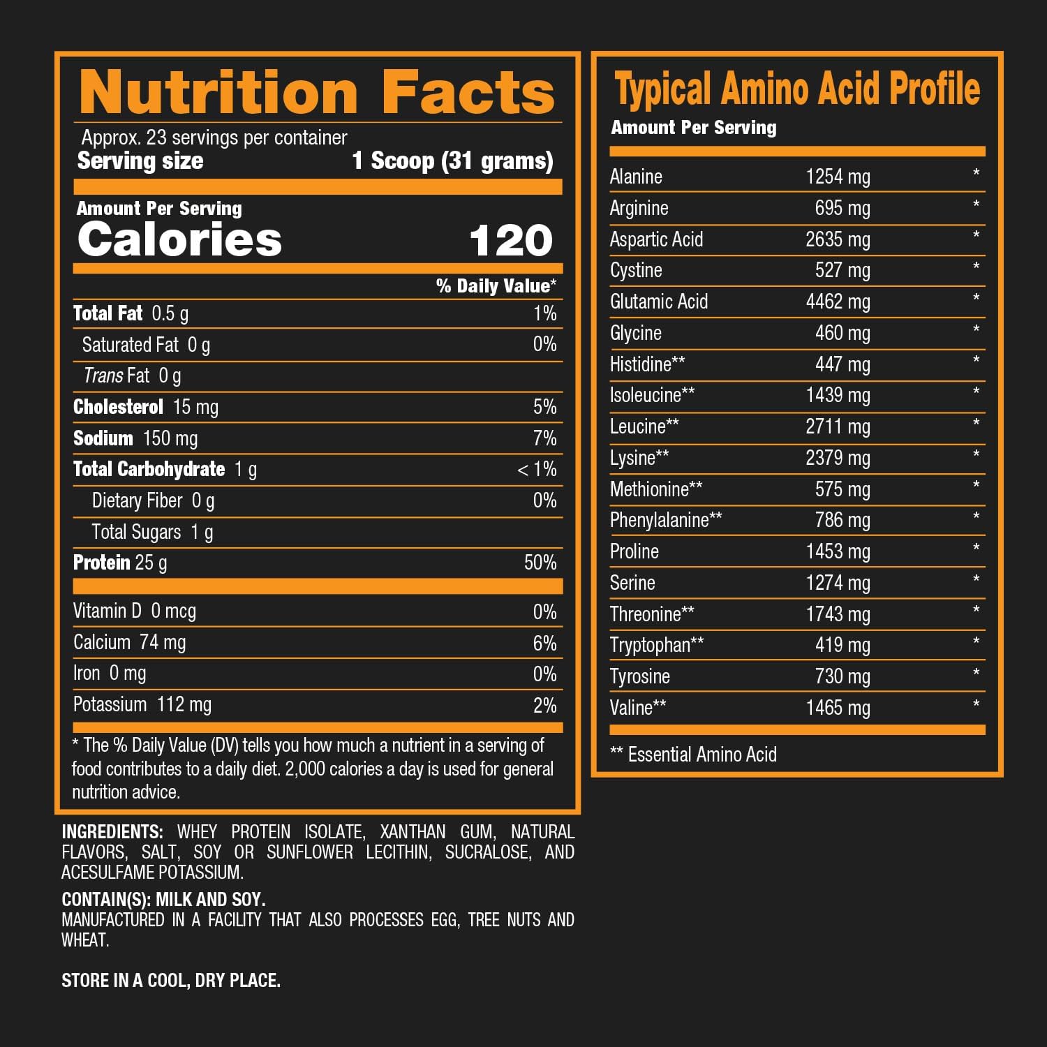 BPI Sports Iso HD Vanilla Cookie Whey Protein Isolate for Muscle Growth, Recovery, Weight Loss - 25.6 oz - Zero Sugar, Low Carb, Low Calorie - Men & Women