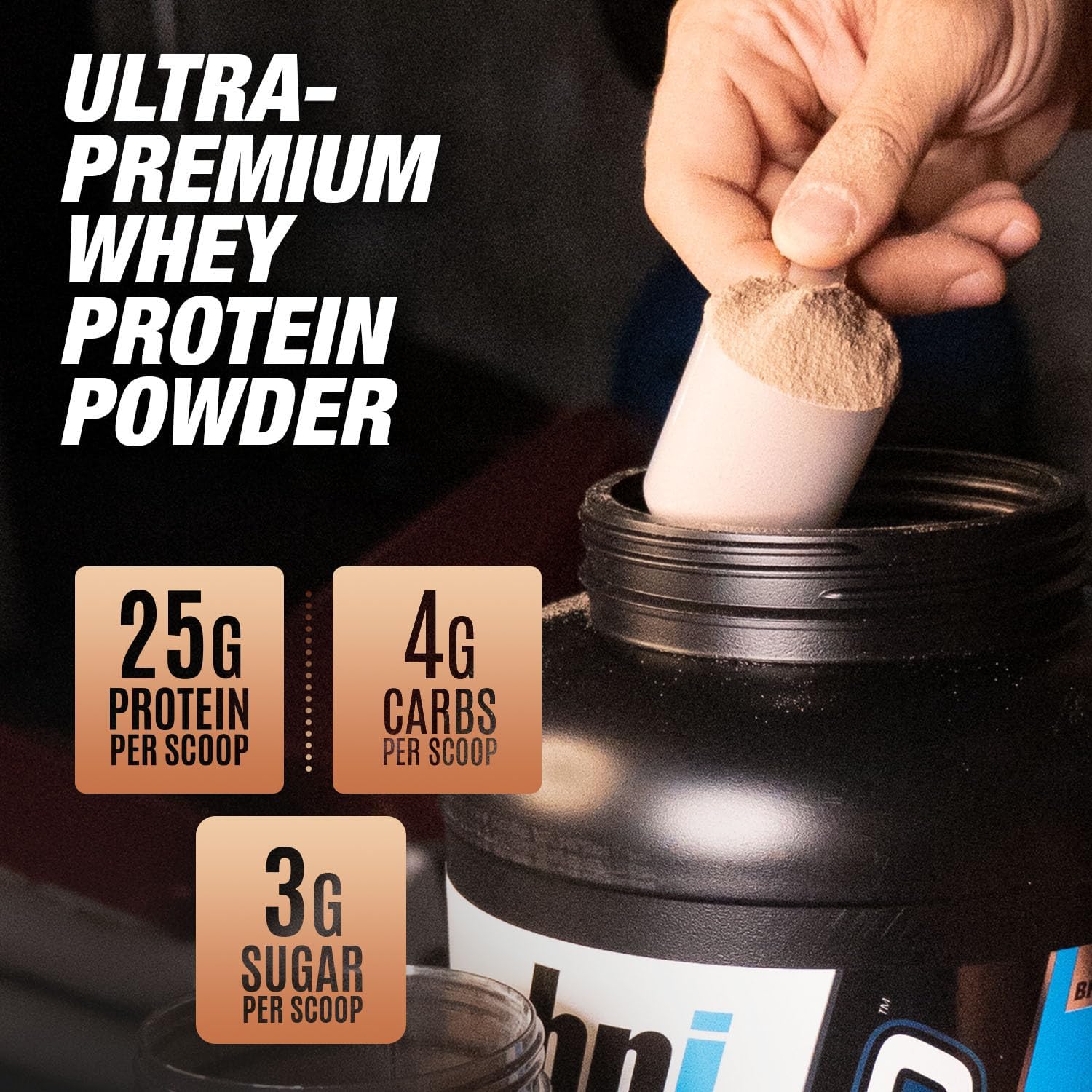 BPI Sports Whey HD Ultra Premium Protein Powder, 4.1 lb, Vanilla Caramel Flavor - Boost Muscle Growth and Recovery