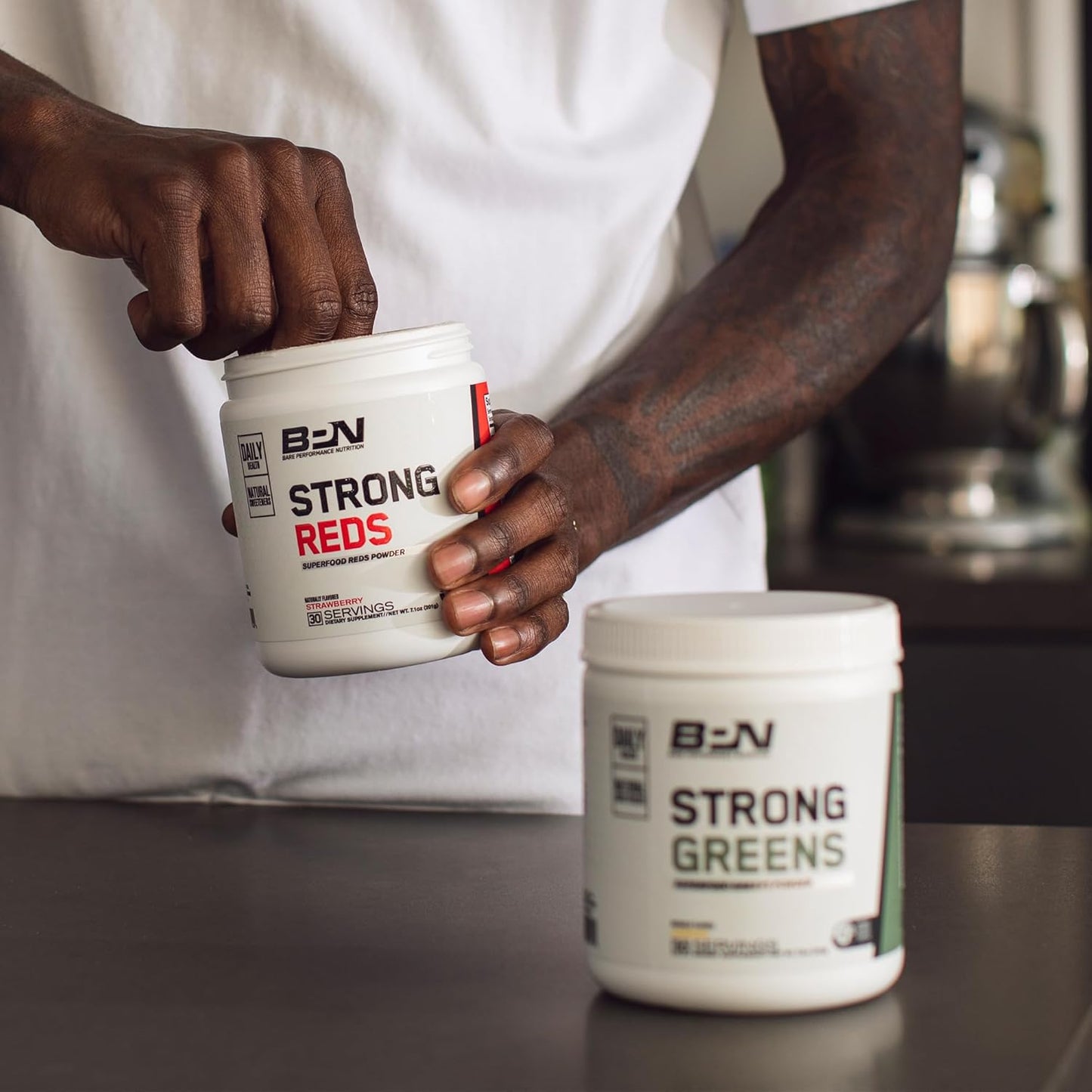 BPN Creatine Monohydrate and Strong Greens Combo Pack - Boost Performance and Energy