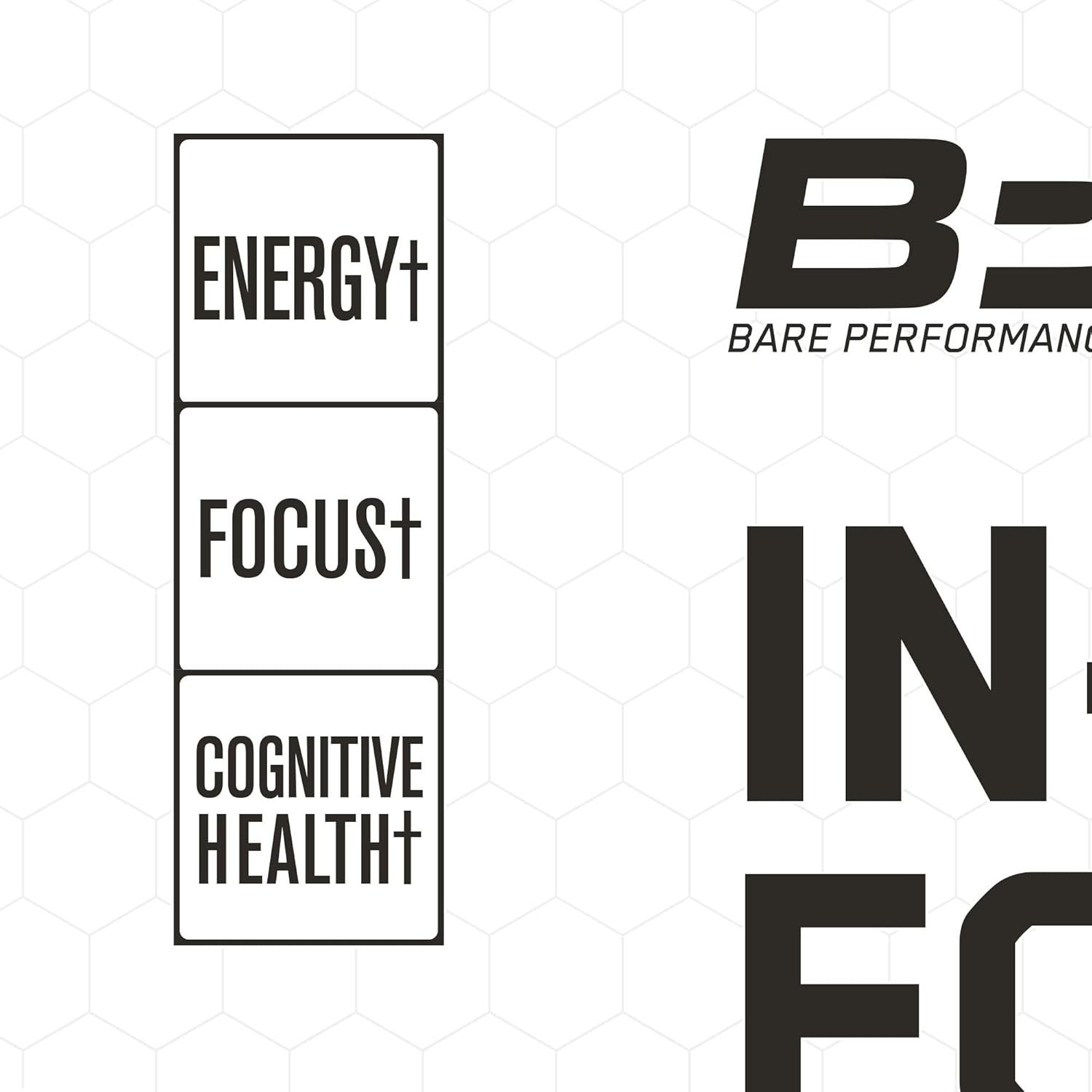 BPN in-Focus Brain Support Supplement - Boost Focus & Energy - Alpha GPC - Watermelon Passionfruit - 40 Servings