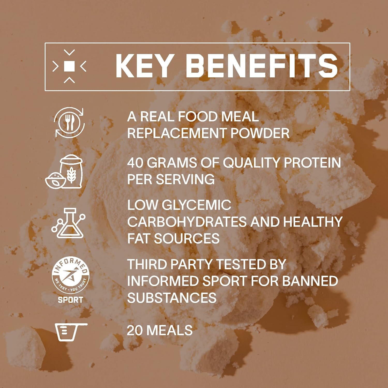 BPN Strong Food Complete Nutrition Meal Replacement - Chocolate (20 Servings) by Bare Performance Nutrition