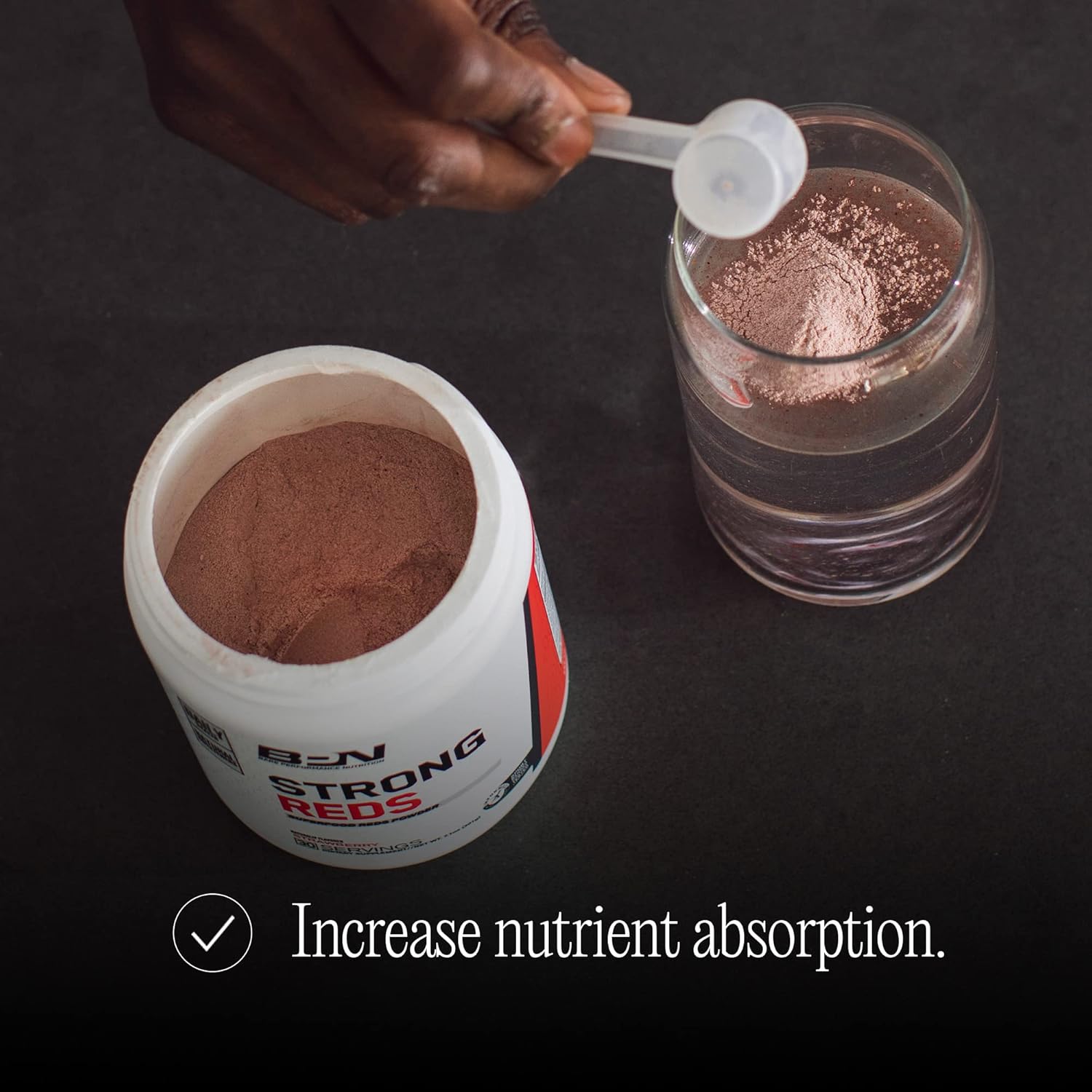 BPN Strong Reds Superfood Powder - Digestive Enzymes, Antioxidants, Natural Energy - 30 Servings