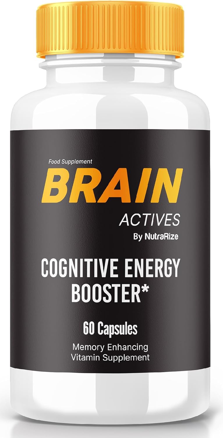 Brain Actives Capsules - Advanced Cognitive Health Support for Memory & Focus - Maximum Strength Formula for Brain Fog - 60 Pills