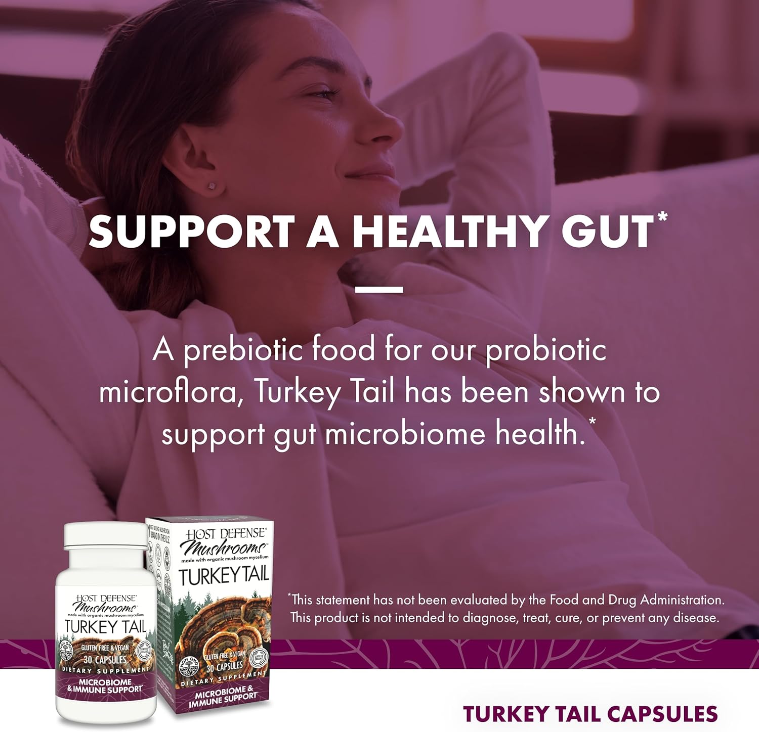 Brain Health & Immune Support Bundle: Lion's Mane Capsules (120ct) & Turkey Tail Capsules (30ct)