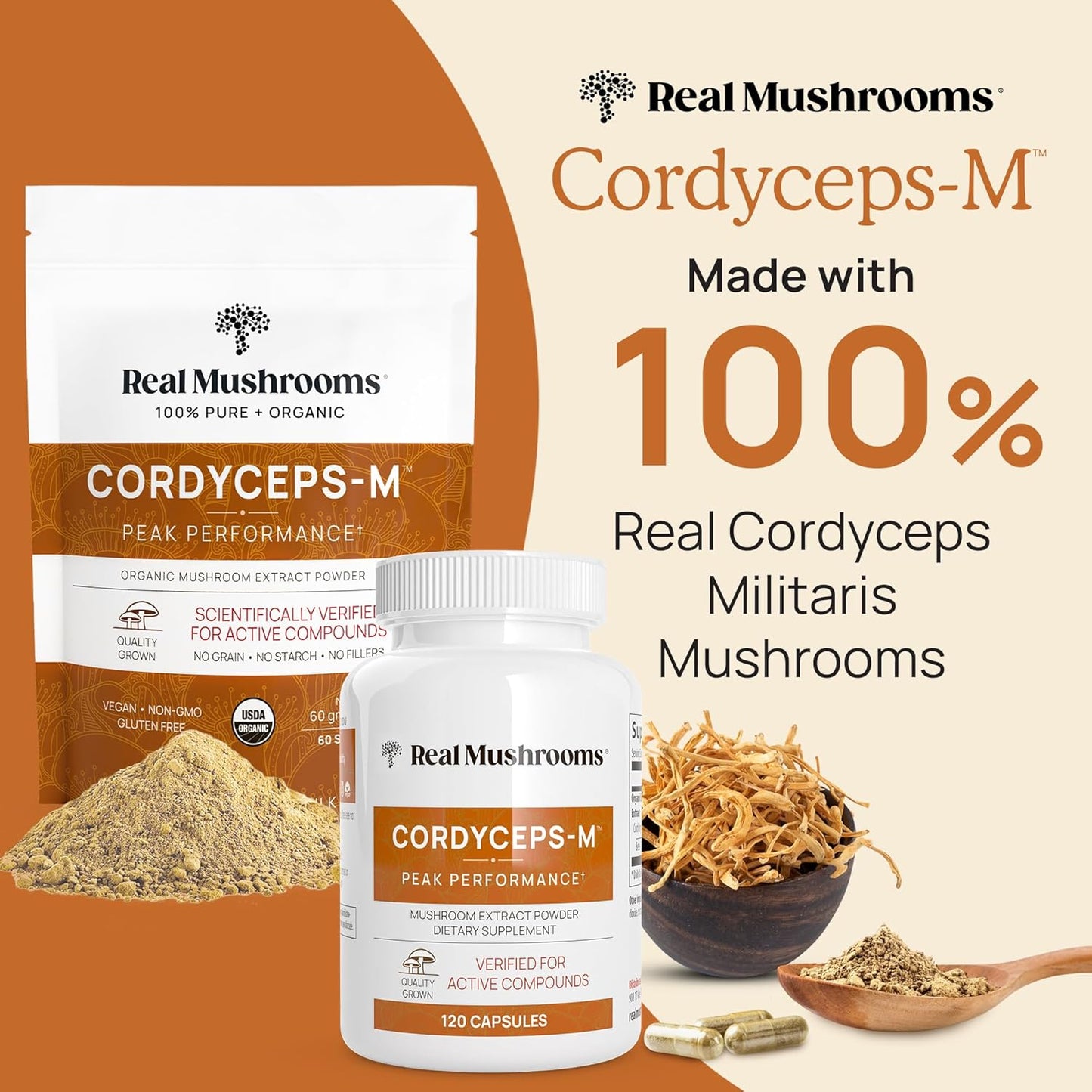 Brain, Vitality, and Immune Support Bundle with Lion’s Mane, Reishi, and Cordyceps - Cognition, Longevity, and Peak Performance Capsules