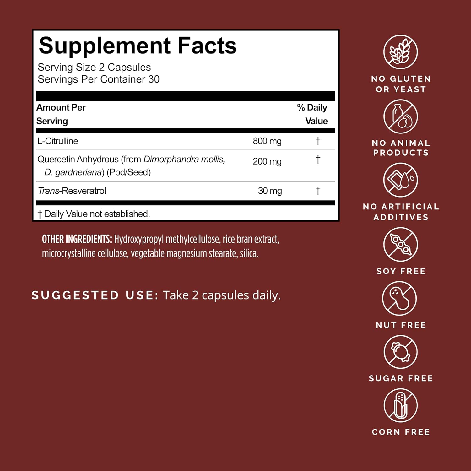 BRAINMD Advanced Blood Flow Capsules - Vegan Nitric Oxide Support for Brain & Body - Gluten-Free - 30 Servings