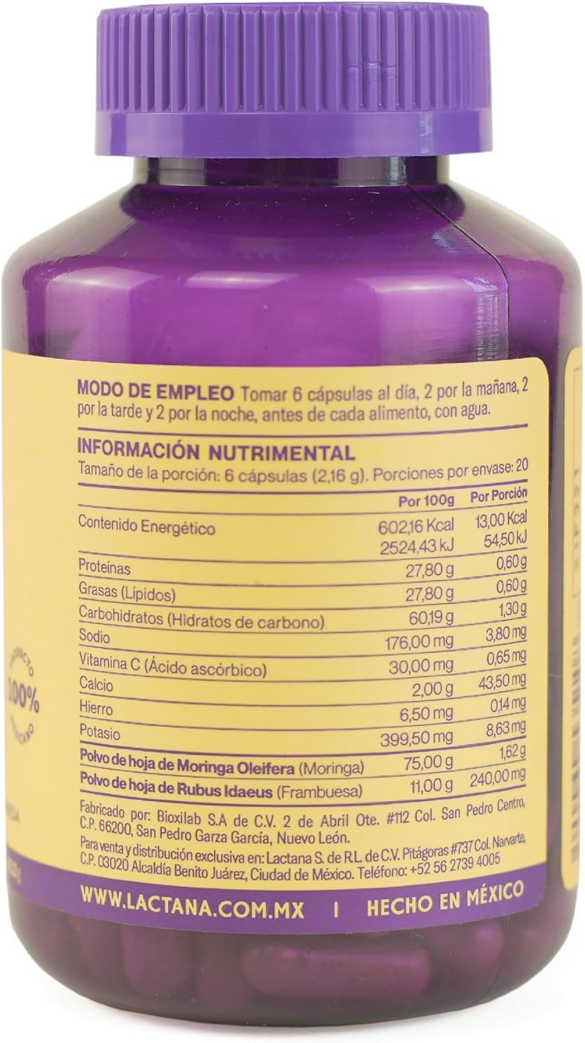 Breast Milk Booster with Moringa, Raspberry, Ginger - Lactation Supplement 60pz
