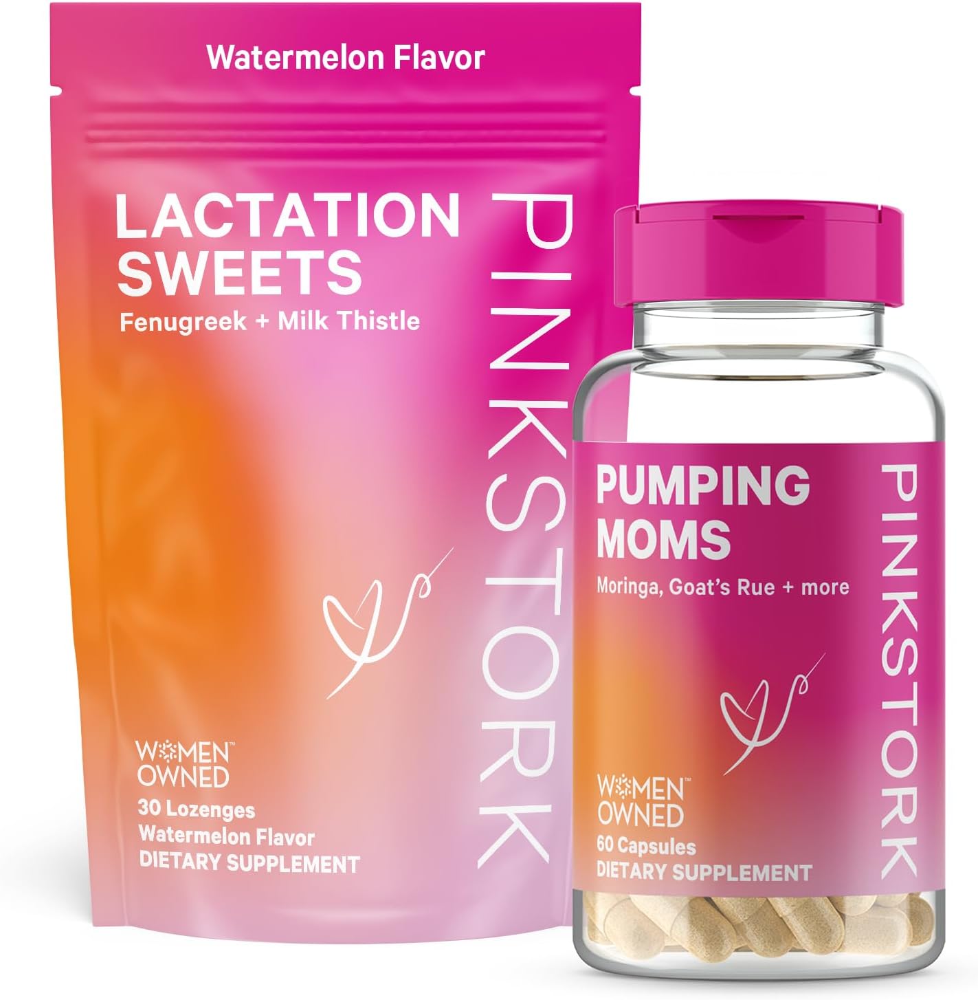 Breastfeeding Support Bundle: Lactation Supplements and Snacks for Milk Supply and Flow, Includes Goat’s Rue, Fenugreek, Milk Thistle, and Moringa