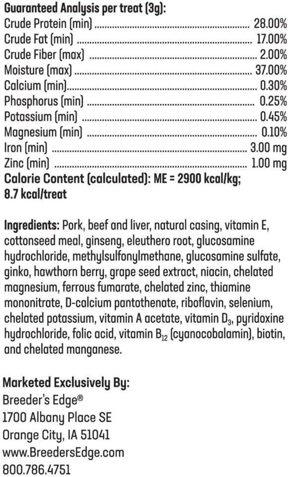 Breeder's Edge Oxy Stud Male Performance Supplement with 30ct Meat Treats