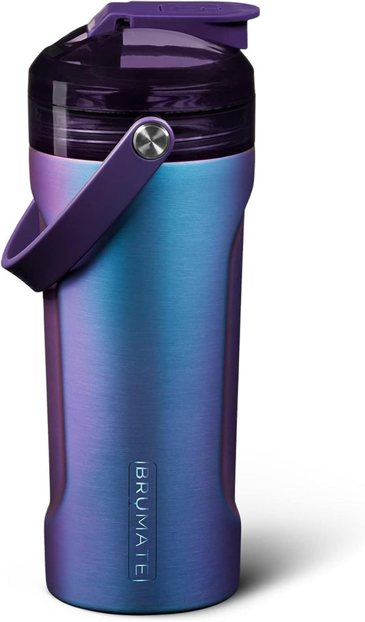 BrüMate MultiShaker 26oz Stainless Steel Protein Shaker Bottle - Leakproof Insulated Blender Bottle for Gym Workouts