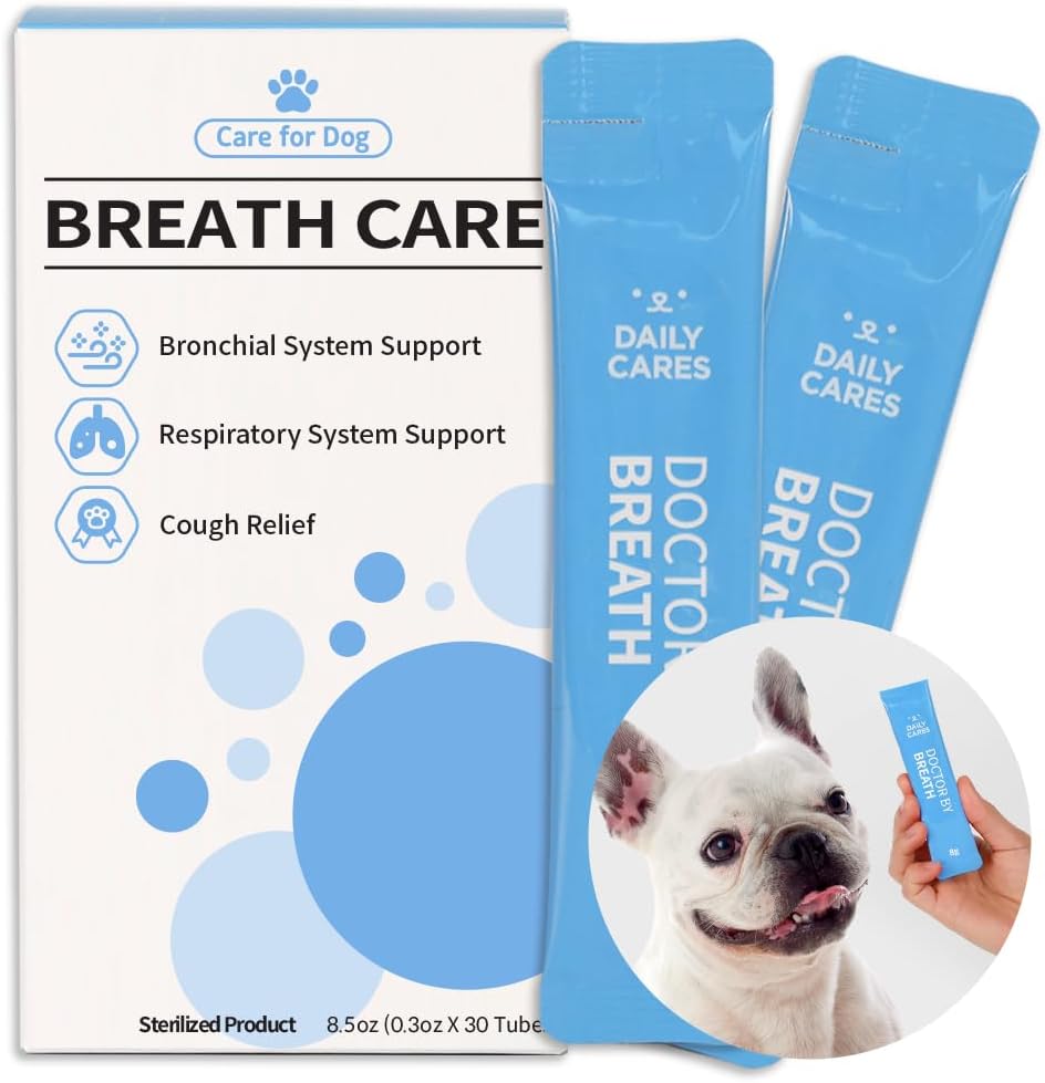 Bronchial Supplements for Dogs - Dog Cough Relief - Dry, Wet & Barkly Pet Cough - 8.5 oz