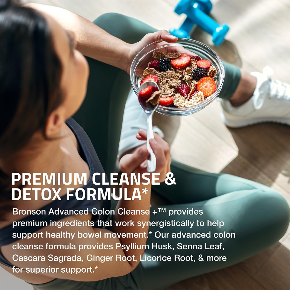 Bronson Advanced Colon Cleanse Premium 14 Day Detox Formula with Natural Ingredients - Non-GMO - 28 Capsules