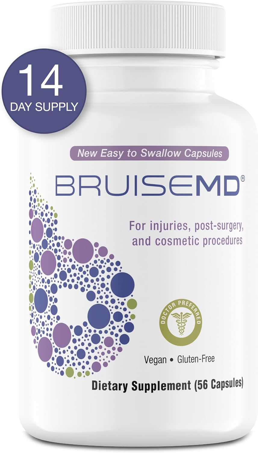 BruiseMD Supplement and Gel Bundle - Effective Combo for Clearing Bruises & Reducing Swelling
