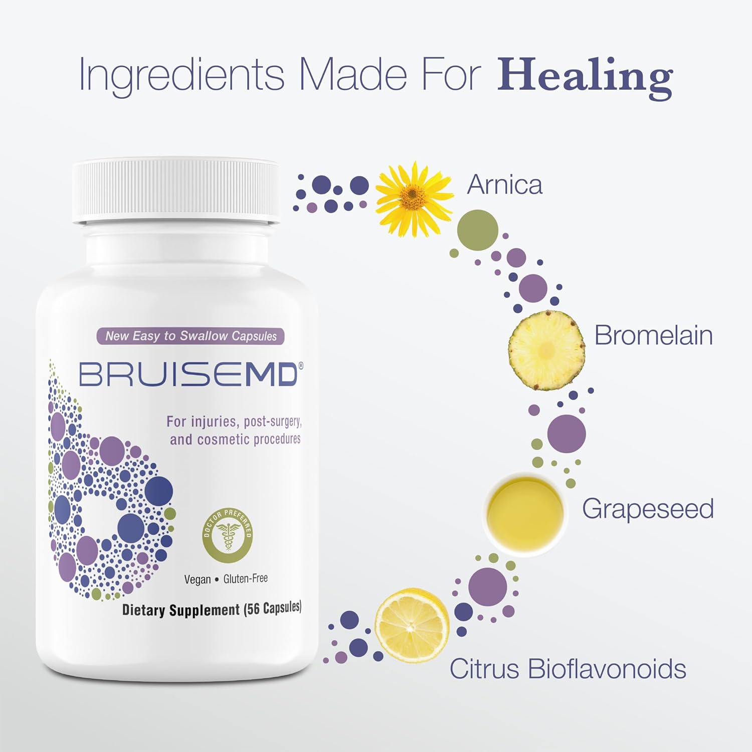 BruiseMD Supplement and Gel Bundle - Effective Combo for Clearing Bruises & Reducing Swelling