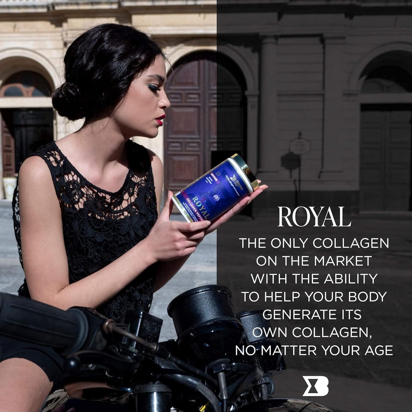 BRUNO MD Royal Collagen Peptides with Vitamin C, Skin & Cellulite Improving Supplement, European Sourced Bone & Joint Support