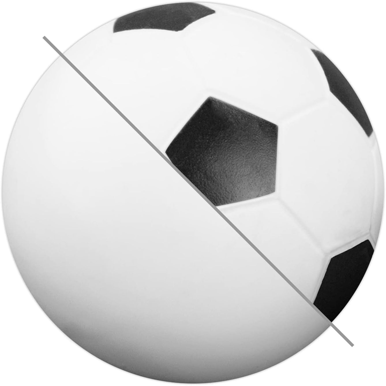 Brybelly Foosball Balls Set - Red Textured, Black & White Soccer, Glow Balls - Standard & Tabletop Game Balls