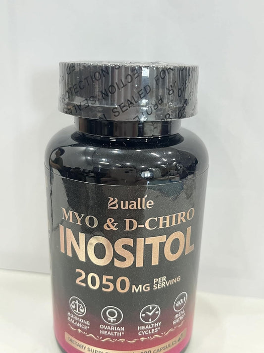 Bualle Myo-Inositol & D-Chiro Inositol Supplement - Hormone Balance Support for Women (40:1 Ratio)