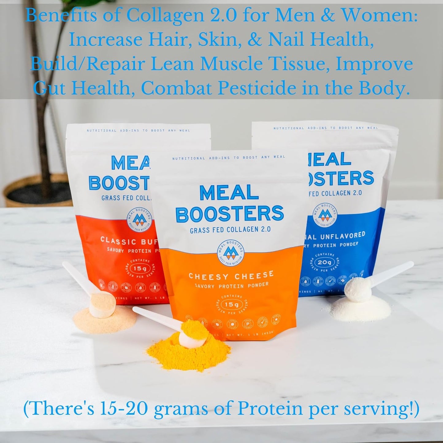 Buffalo Savory Protein Supplement with Grass-Fed Collagen for Muscle Recovery and Gut Health