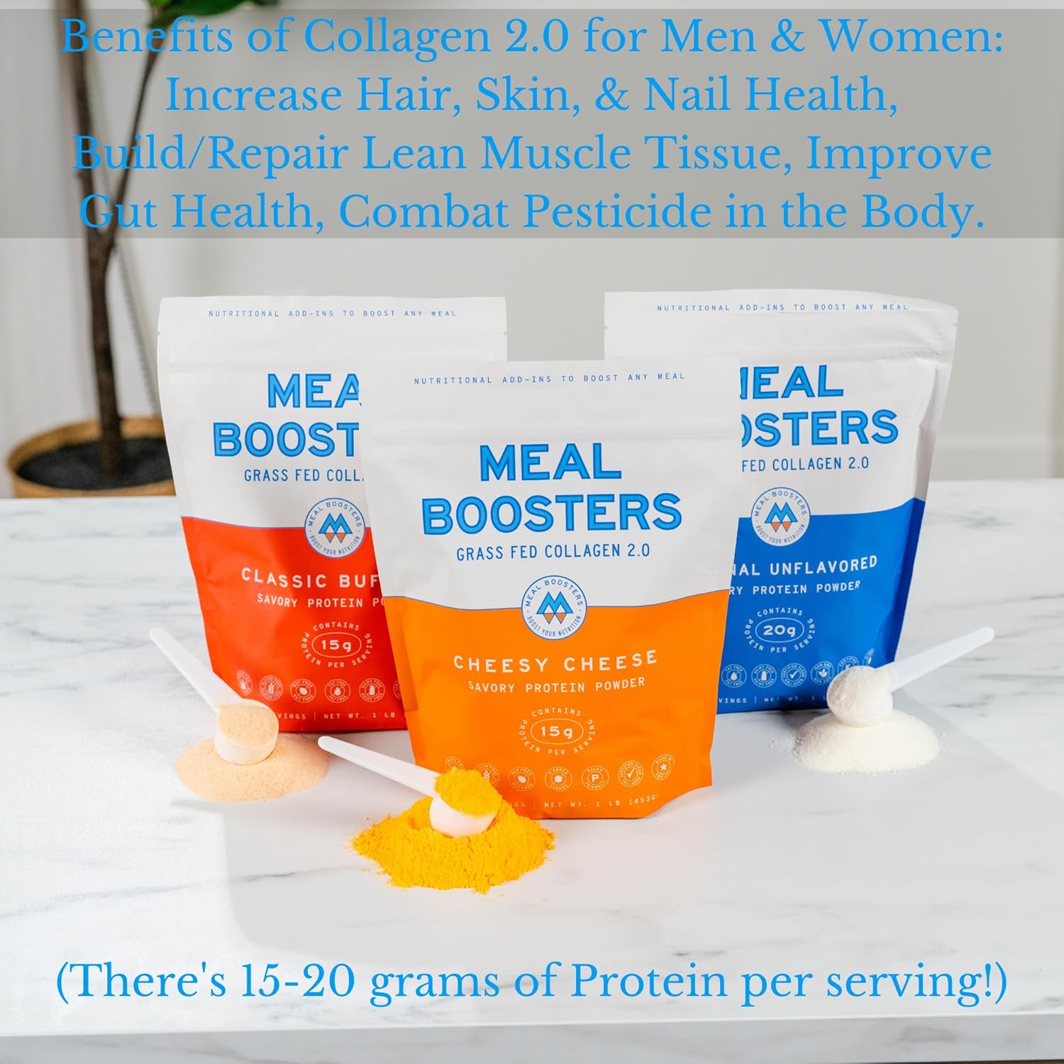 Buffalo Savory Protein Supplement with Grass-Fed Collagen for Muscle Recovery and Gut Health