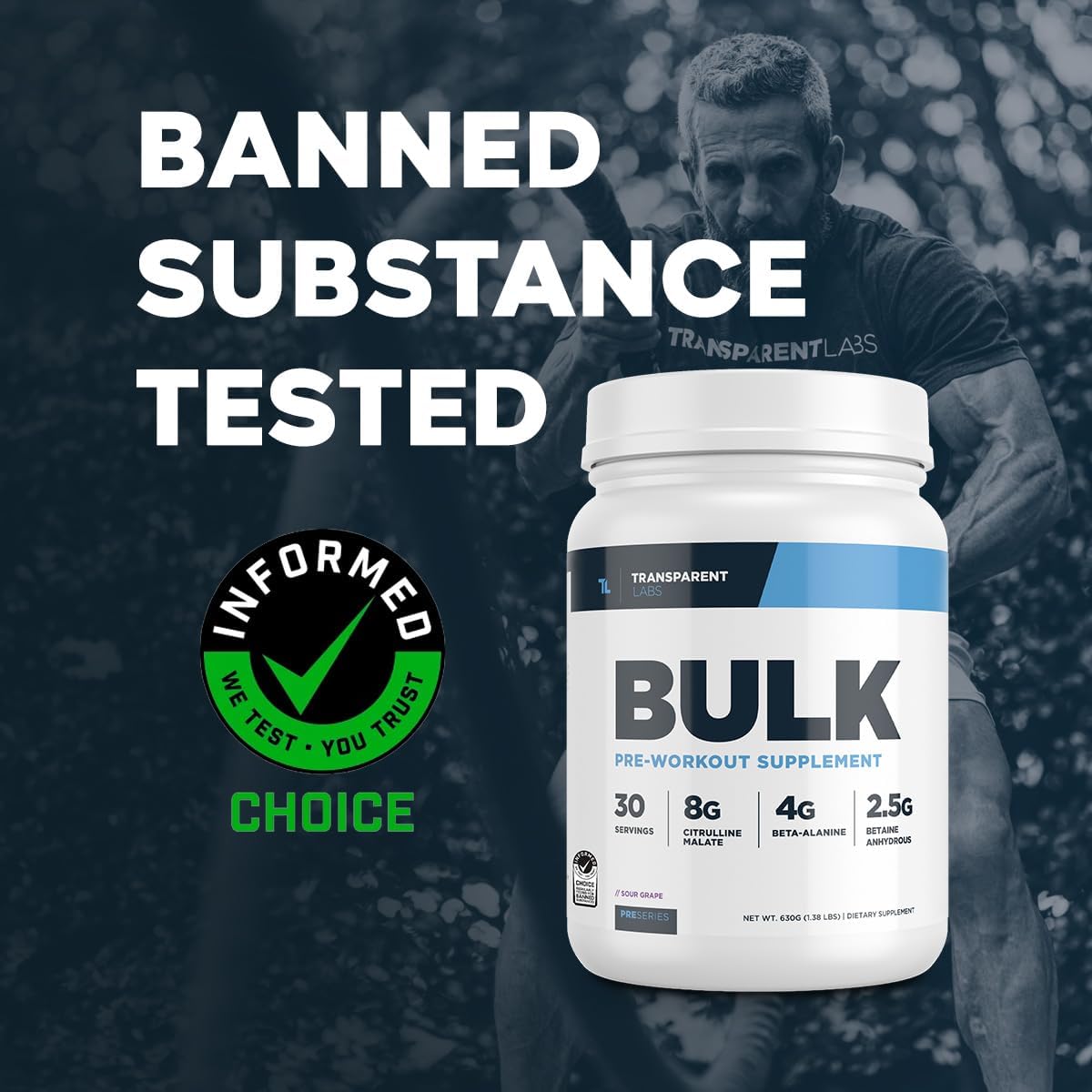 Bulk Pre Workout Powder with Natural Sweeteners - Advanced Formula for Muscle Building and Strength - 30 Servings, Strawberry Lemonade