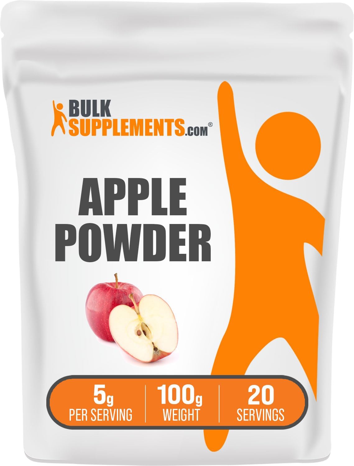 BulkSupplements Apple Fruit Powder - Natural Superfood for Digestive Support, Gluten-Free, 100g (3.5 oz)