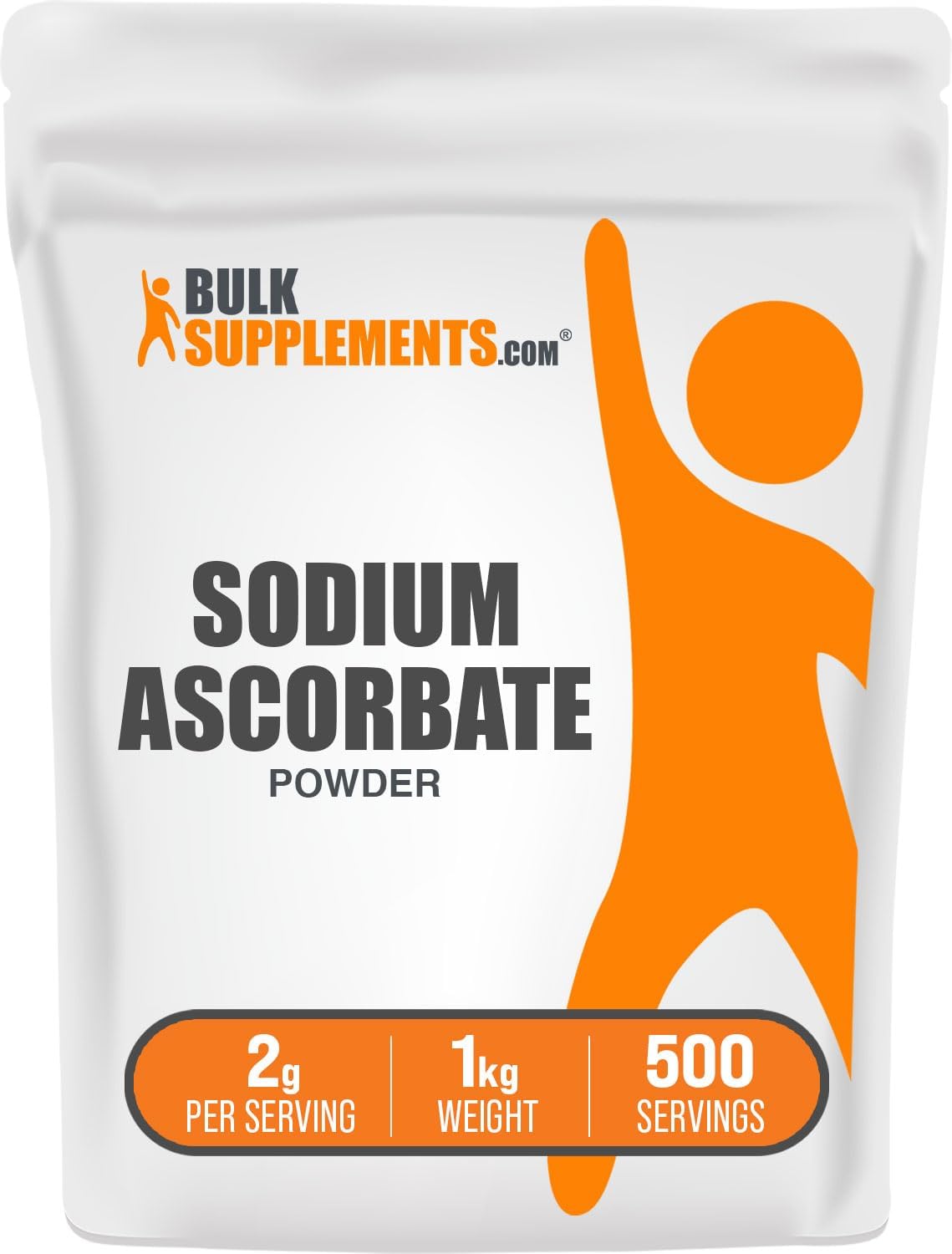 BulkSupplements.com Sodium Ascorbate Powder - Buffered Vitamin C for Immune Support, Gluten Free, 2000mg per Serving, 1kg (2.2 lbs) Pack