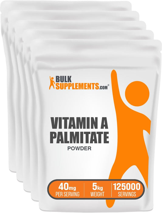 BulkSupplements.com Vitamin A Palmitate Powder - Pure Retinol Palmitate Supplement for Acne - 5kg/11lbs