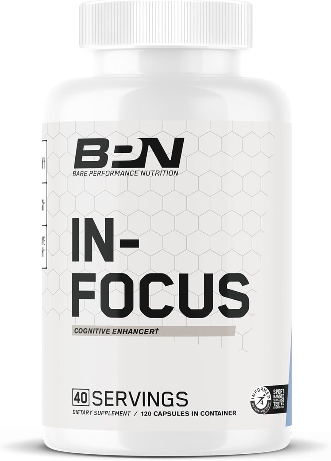 Bundle: BARE PERFORMANCE NUTRITION BPN Creatine Monohydrate & Brain Support - Focus & Energy Booster