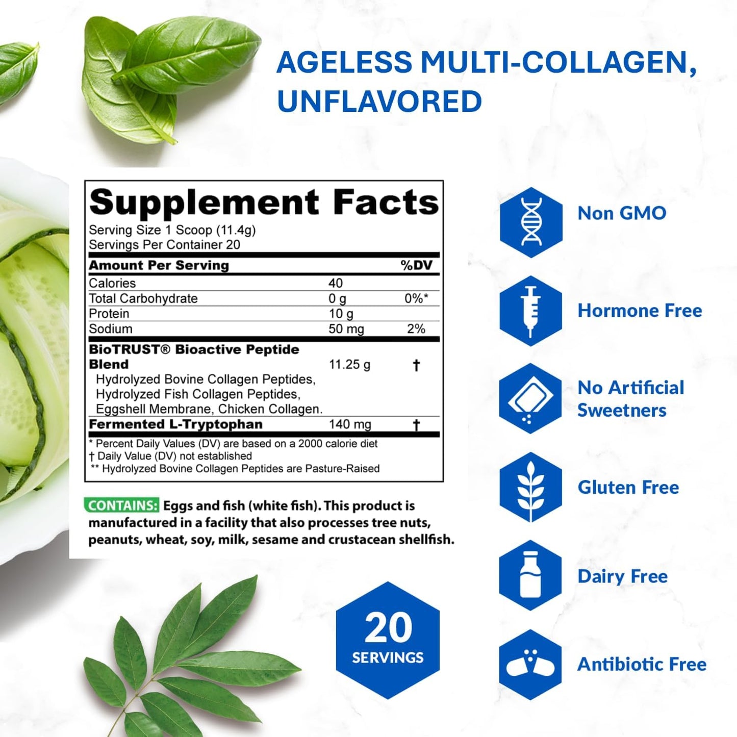 Bundle: BioTrust Ageless Muscle (Fruit Punch) & Multi Collagen (Unflavored) - Boost Muscle Health and Collagen Production