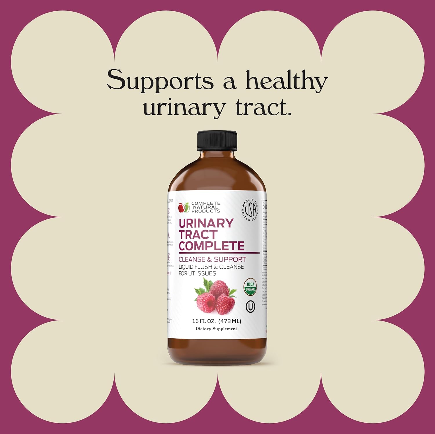 Bundle: Complete Natural Products Urinary Tract & Liver Support - 12oz & 16oz