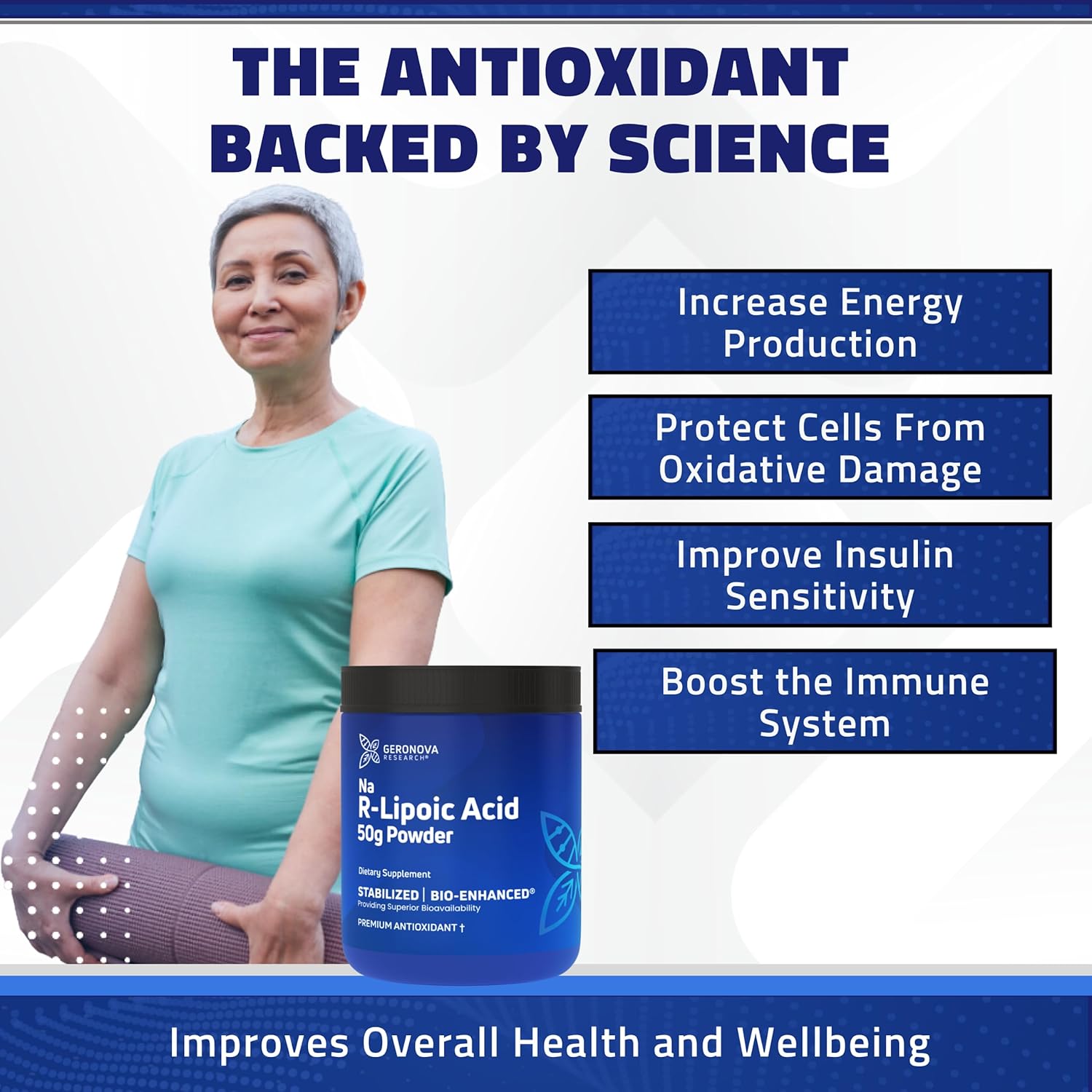 Bundle: Geronova R-Lipoic Acid Capsules and Bio-Enhanced Powder