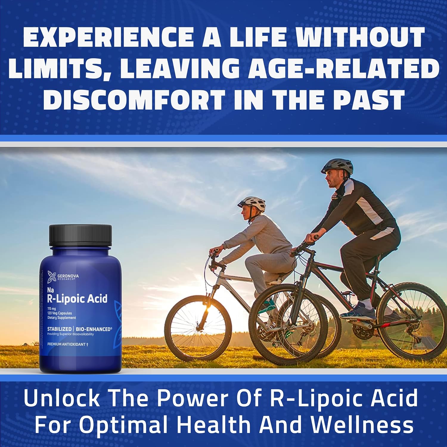 Bundle: Geronova Research R-Lipoic Acid 115mg 120 Caps with The Alpha Lipoic Solution