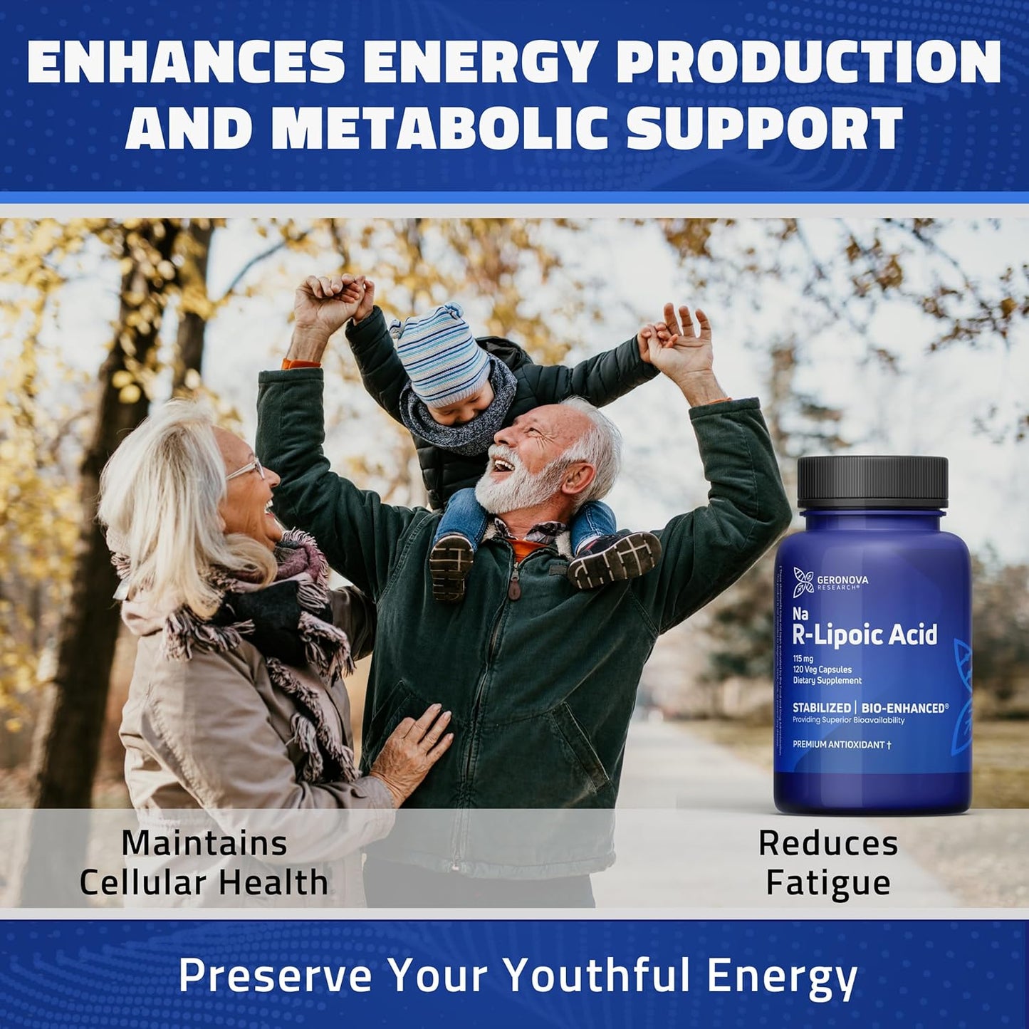 Bundle: Geronova Research R-Lipoic Acid 115mg 120 Caps with The Alpha Lipoic Solution