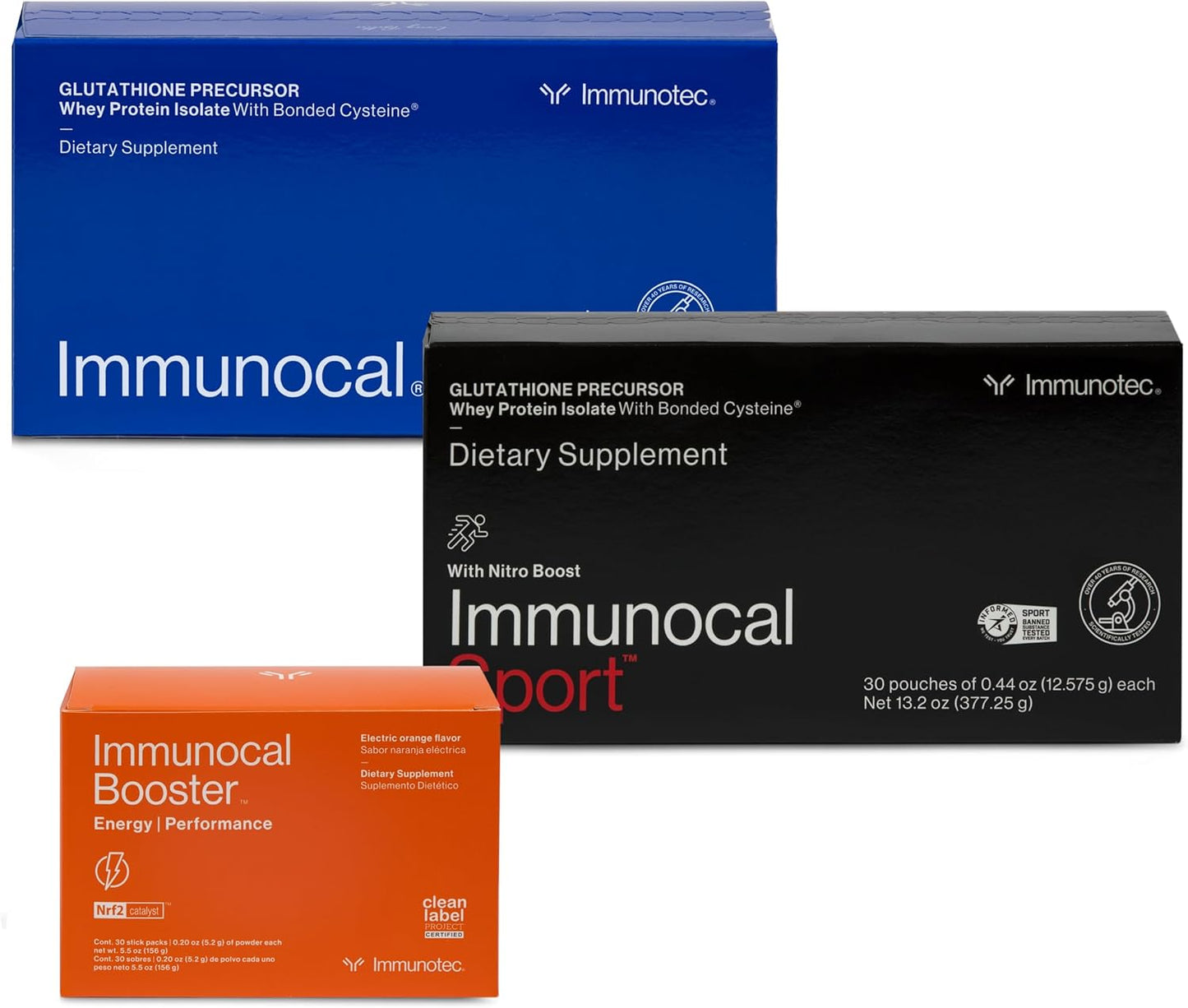 Bundle: Immunocal Glutathione Precursor with Whey Protein Isolate for Enhanced Energy and Performance Boost