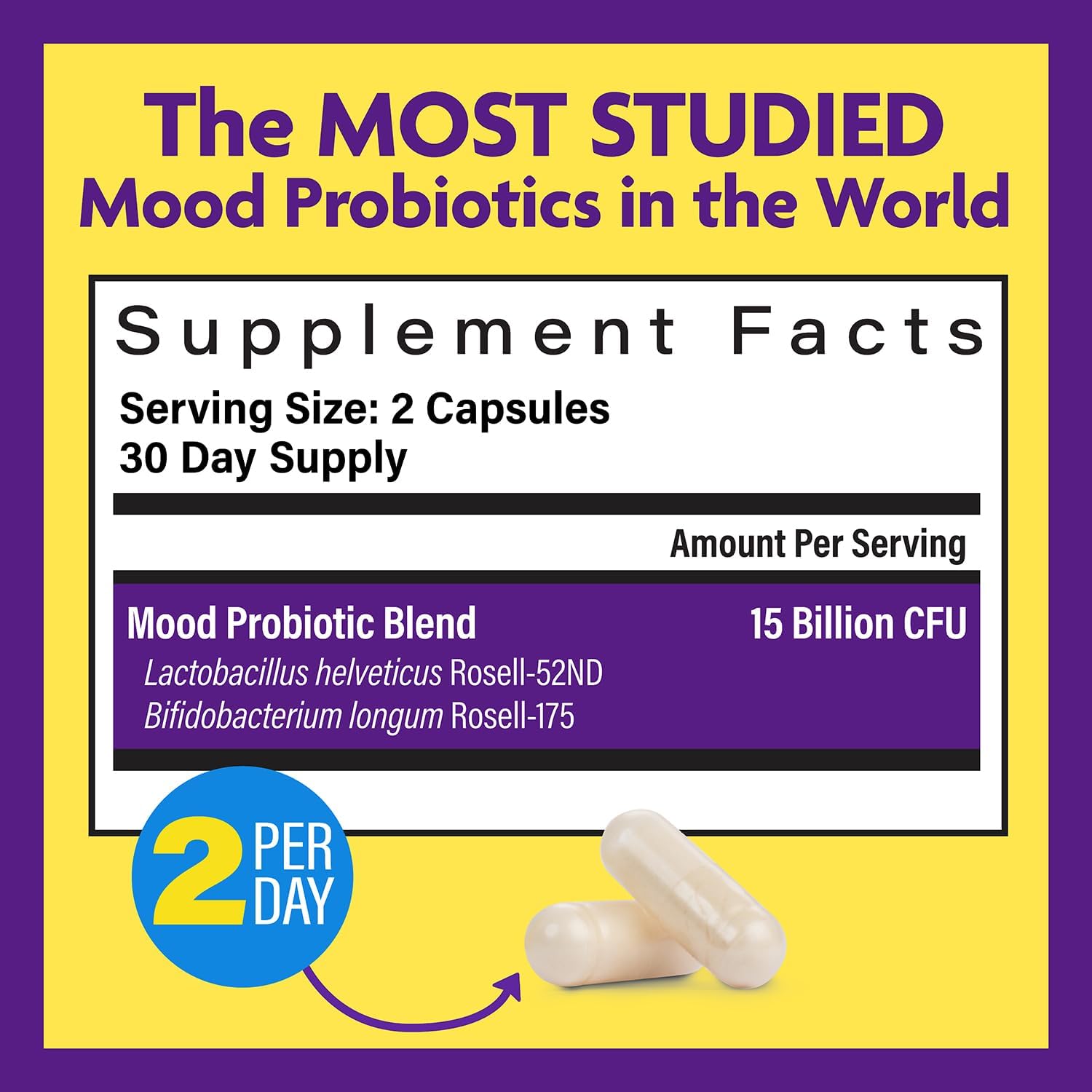 Bundle: InnovixLabs Choline Bitartrate 550mg & Mood Probiotic Capsules - Supports Memory, Mood, Brain Health & Cognitive Function*