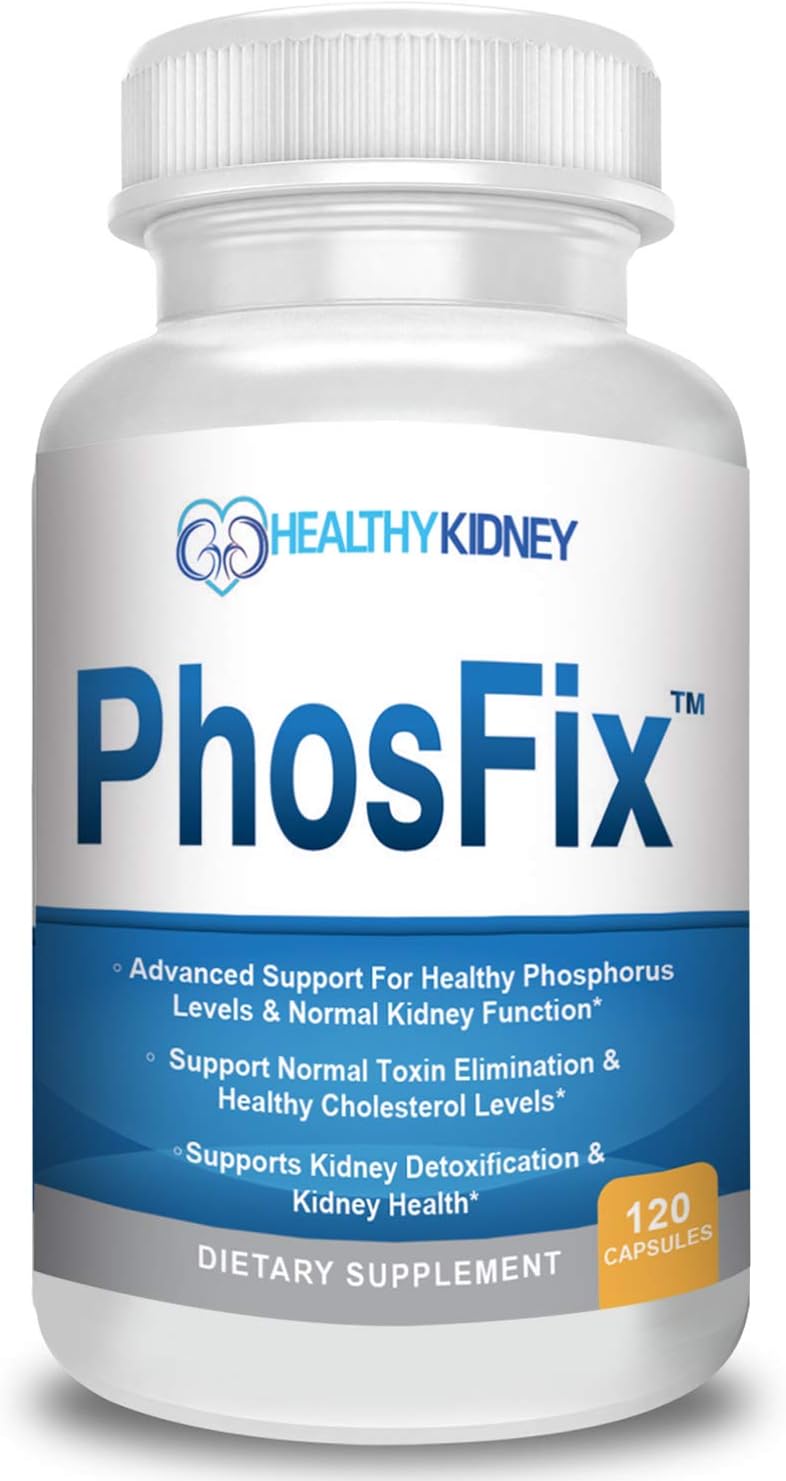 Bundle: Kidney Restore Renal Supplement, Kidney Shield Fish Oil & PhosFix Phosphorus Blocker - Natural Kidney Support