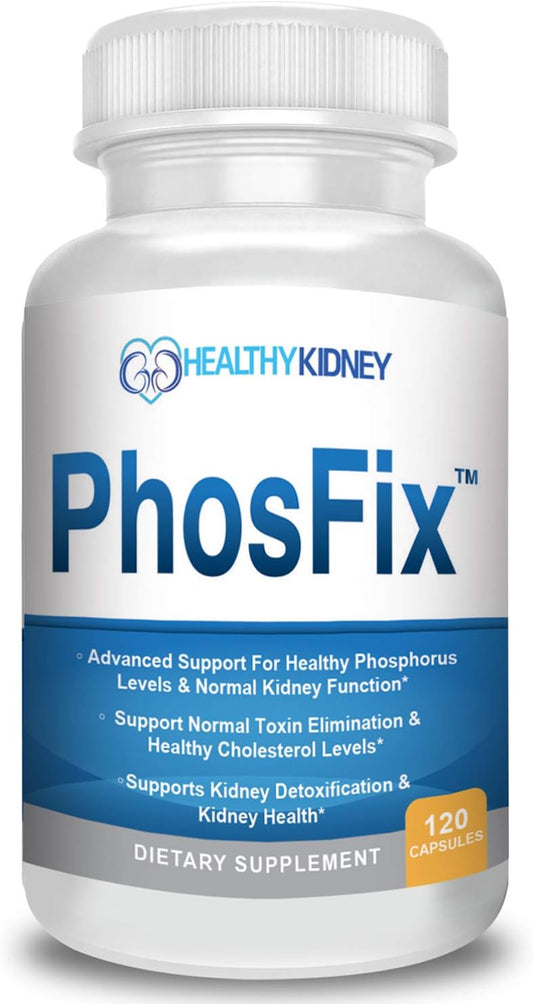 Bundle: Kidney Restore Renal Supplement, Kidney Shield Fish Oil & PhosFix Phosphorus Blocker - Natural Kidney Support
