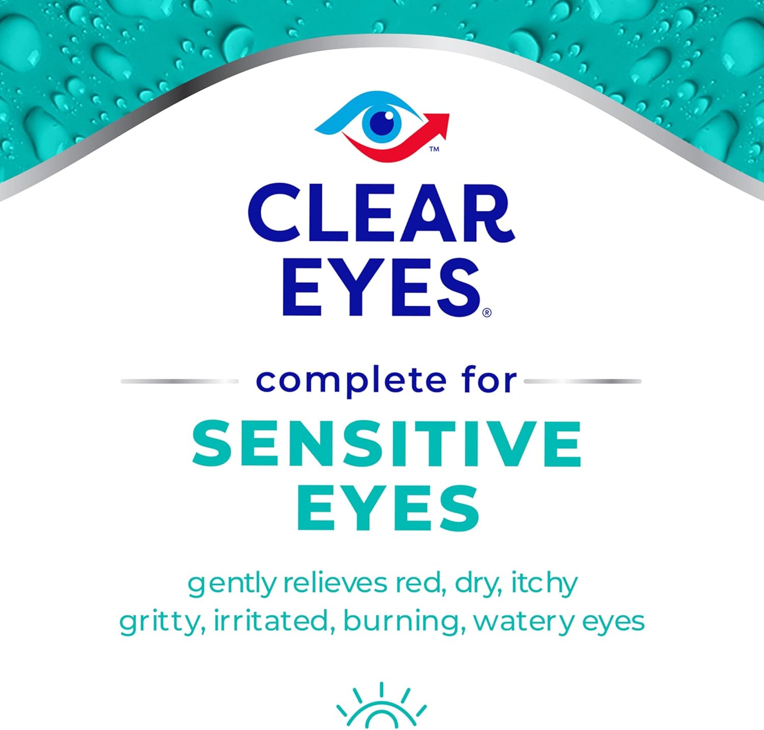 Bundle: Lipo-Flavonoid Tinnitus Relief Vitamins & Clear Eyes Sensitive Eye Drops - 100 Caplets & 2 Pack