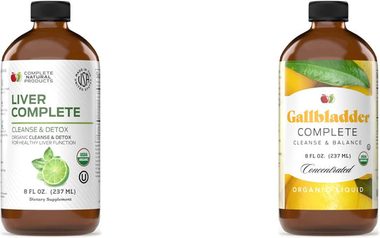 Bundle: Liver Complete and Gallbladder Complete Cleanse & Balance - 8oz Natural Products