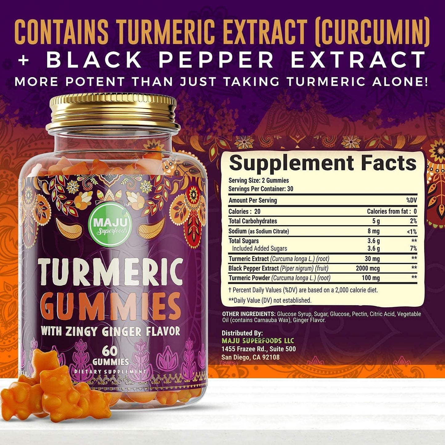 Bundle: Maju Superfoods Black Seed Oil, Sea Moss Capsules, & Turmeric Ginger Gummies