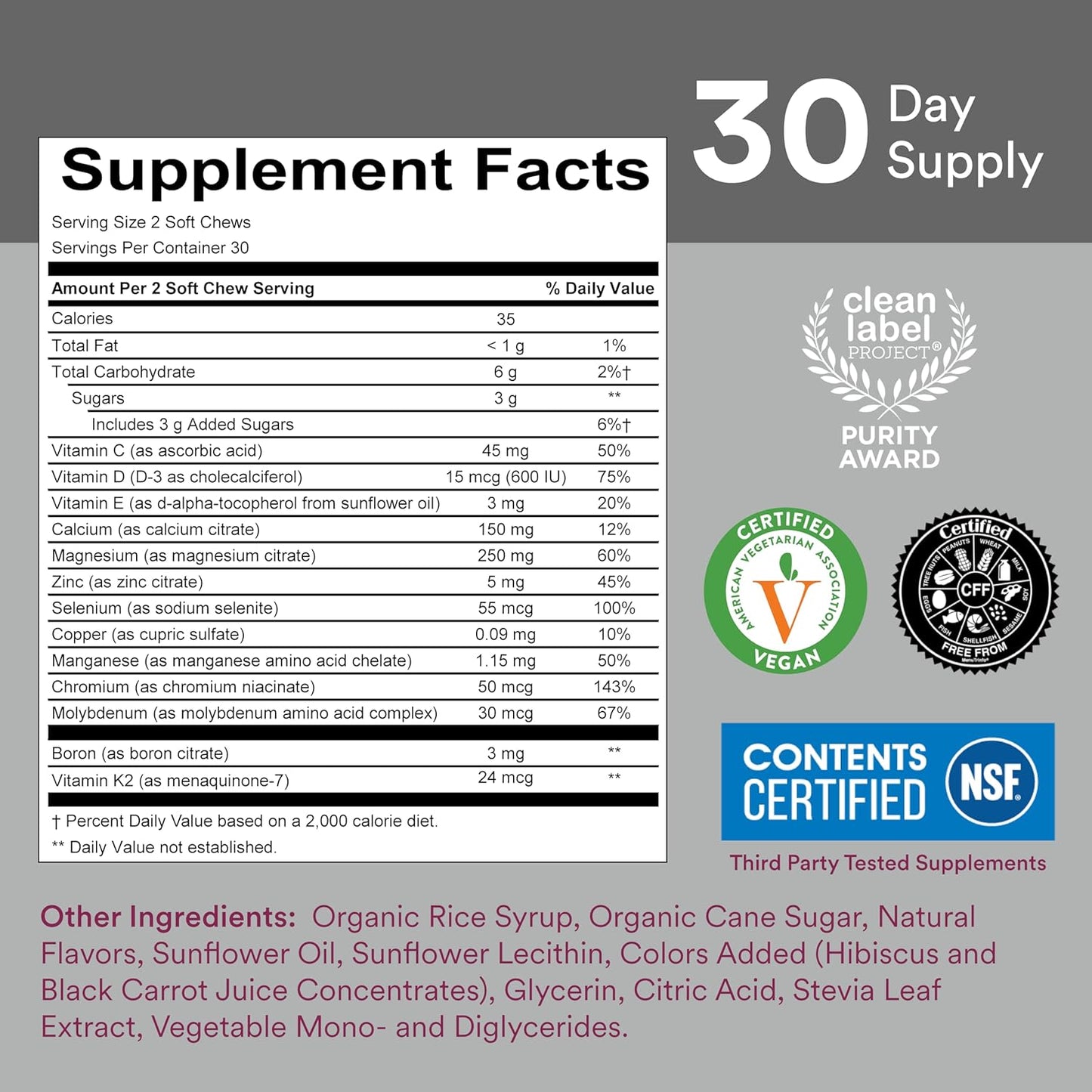 Bundle of 240 SmartyPants Women's Multivitamin Gummies and Mineral Chews