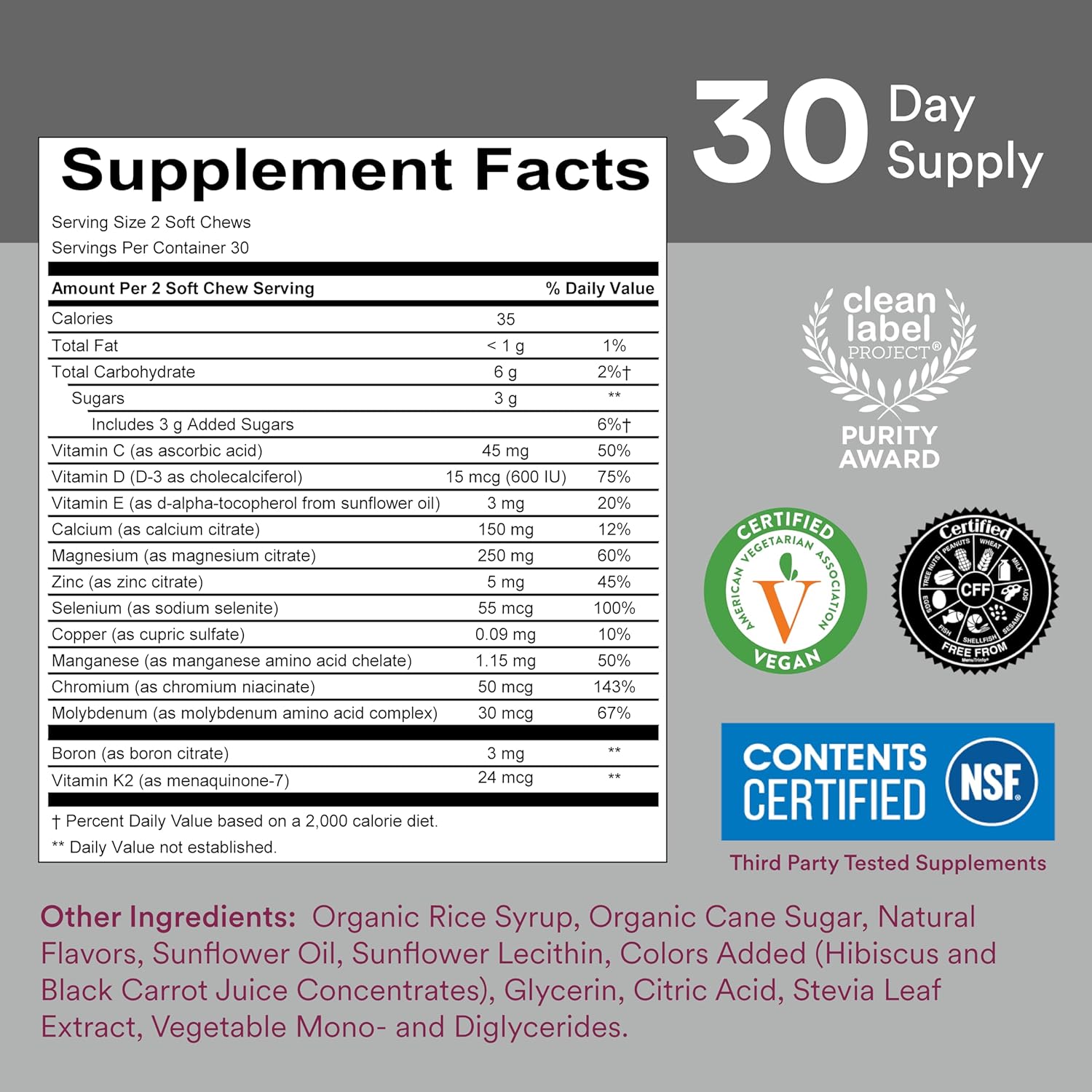 Bundle of 240 SmartyPants Women's Multivitamin Gummies and Mineral Chews