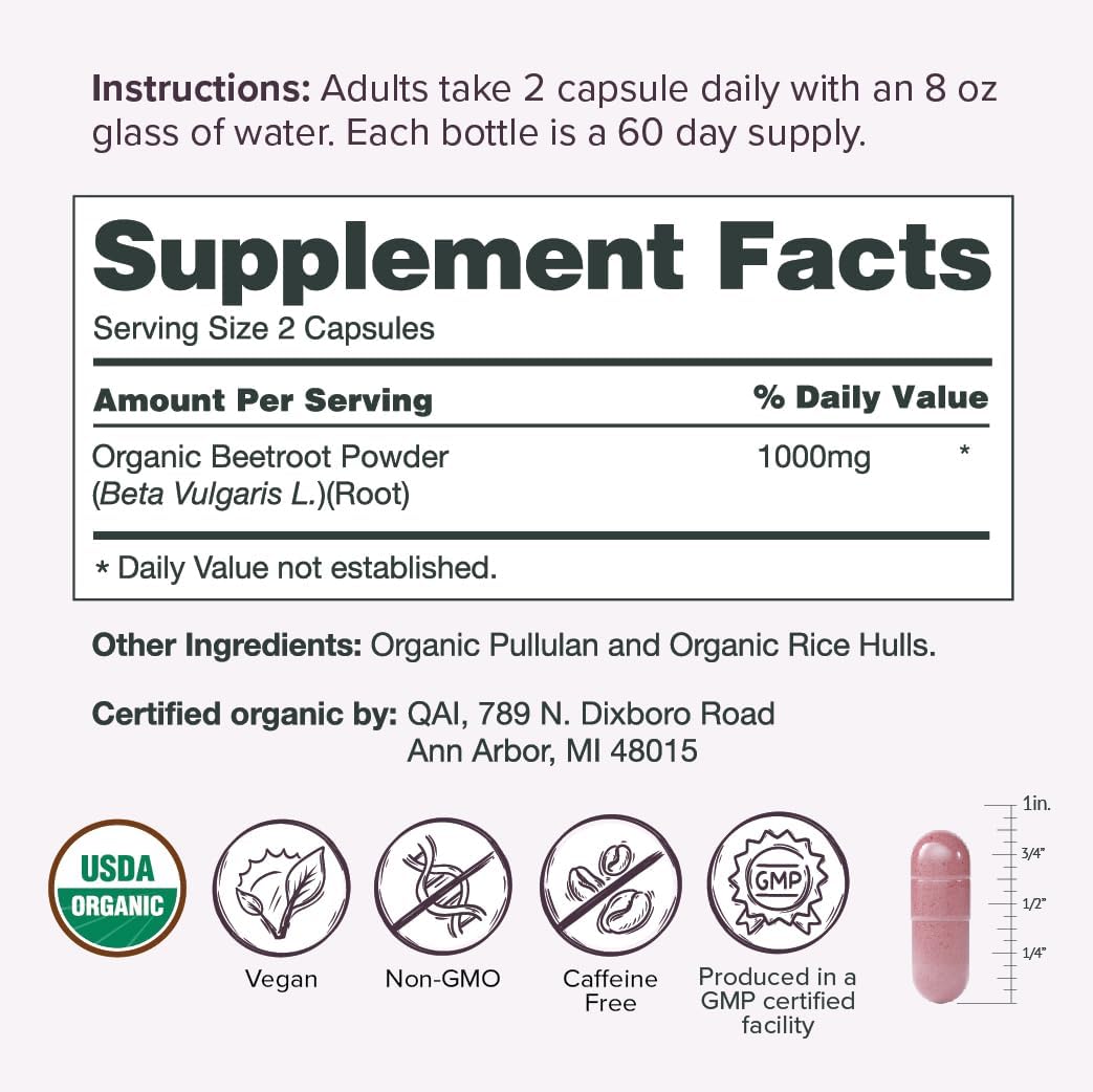 Bundle of AltRed Sur Beet Root Capsules for Muscle Recovery and Sur Organic Beet Root Capsules for Sports Nutrition