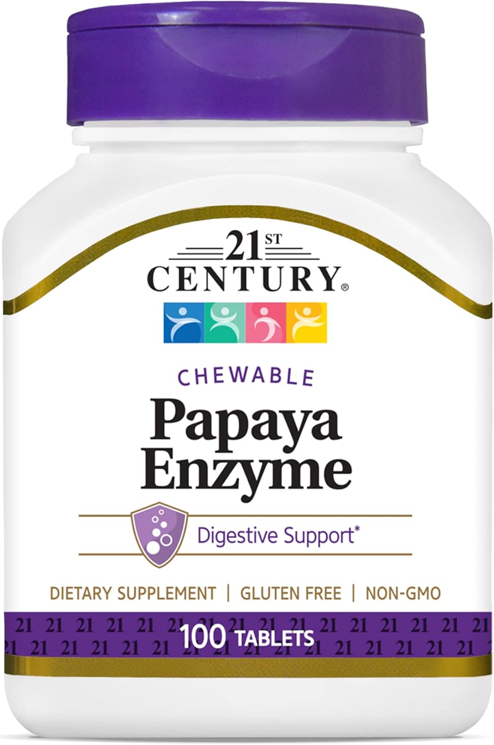 Bundle of American Health and 21st Century Papaya Enzyme Chewable Tablets - 700 Count