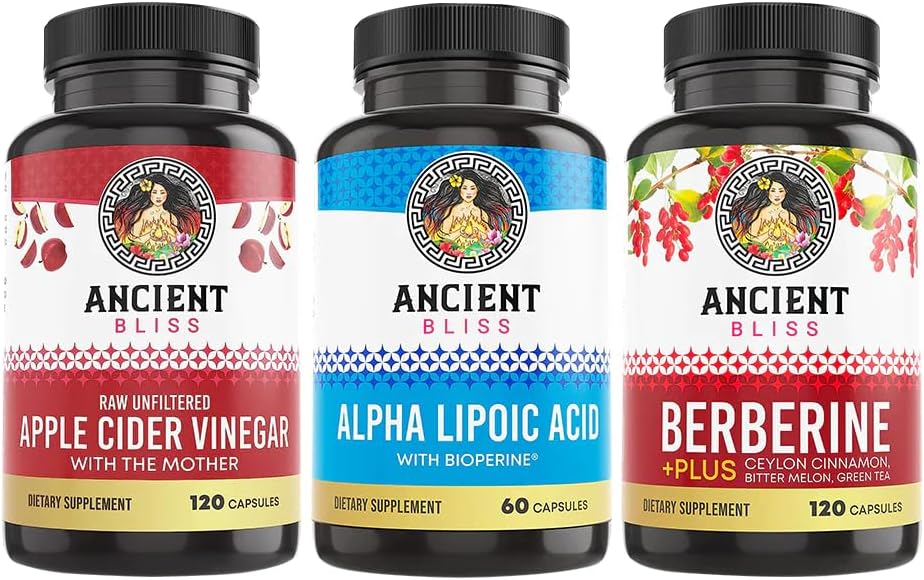 Bundle of Ancient Bliss Products for Blood Sugar Support: Natural Solutions for Balanced Glucose Levels